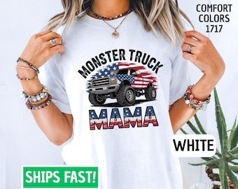 Monster Truck Mama Shirt, Comfort Color Mom Shirts, Boy Mom Shirt, Monster Truck Mom Shirt, New Mom Gift, Baby Shower Gift, Mothers Day Gift