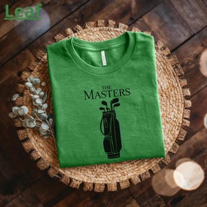 Masters Augusta Golf Shirt Bella Canvas 3001 Golf Tournament Tee Gift For Dad Golf Shirts Women Mens Masters Shirt First Birthday Outfit