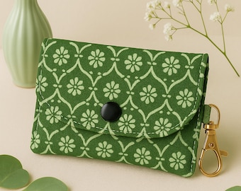 Small Fabric Card Holder Sewing Pattern | Coin Purse Crafting With PDF Template