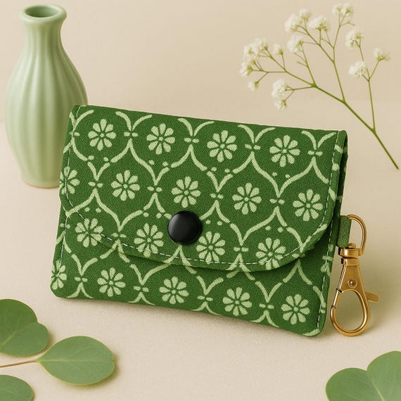 Small Fabric Card Holder Sewing Pattern | Coin Purse Crafting With PDF Template