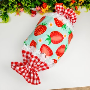 かわいいビニール袋ホルダーの縫製パターン、DIY食料品バッグディスペンサーPDF、再利用可能なキッチンバッグオーガナイザー、布製収納バッグデジタルダウンロード