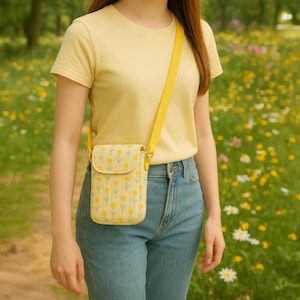 Cute Crossbody Phone Bag Sewing Pattern PDF