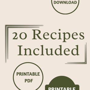 Dagtarief Kaartenı | 20 Estetik & Pratik Mini Tatl Tuzlu-tarief | Anında İndir, pdf Mutfak Arşivine Ekle