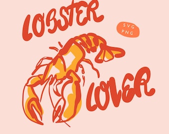 Lobster SVG, Nautical Summer Clipart (PNG)