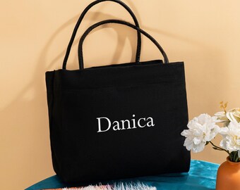 Personalized Canvas Tote,Embroidered Tote,Monogram Canvas Tote Bag,Personalized Tote Bag,Best Friend Gift,Monogramed Beach Bag,Shopping Bag