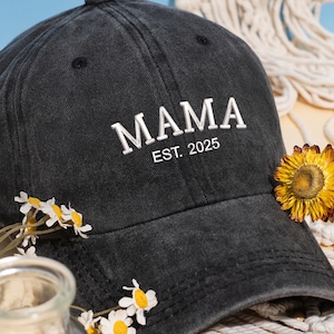 Embroidered Mom Hat,Custom Vintage Mom Cap,Gift for New Mom Dad,Baseball Cap,New Parents Hats,Mothers Day,First Time Mom Gift,Beach Hat