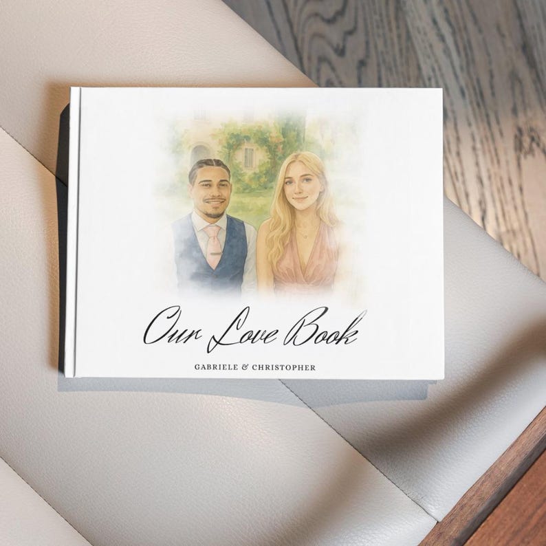 Custom Couples Love Book Template: Personalised Memory Journal & Date ...