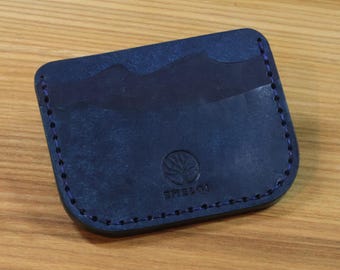 The Tide Cardholder | Leather Cardholder | Handmade Wallet | Handmade cardholder | Full Grain Vegetable Tanned Leather | Ocean Inspired