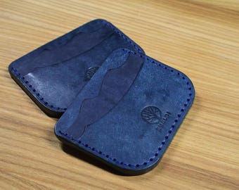 The Tide Cardholder | Leather Cardholder | Handmade Wallet | Handmade cardholder | Full Grain Vegetable Tanned Leather | Ocean Inspired
