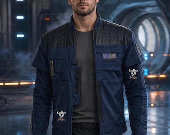 Chaqueta de cosplay inspirada en Ezra Bridger de la temporada 2 de Star Wars Rebels, chaqueta de disfraz Jedi de lona de ciencia ficción
