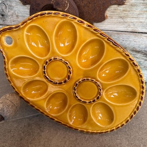 Egg cabinet egg plate egg plate egg serving plate 10 eggs Easter vintage