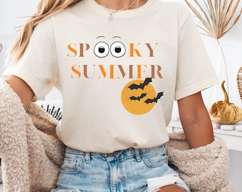 Spooky Summer, Summerween Shirt, Halloween Shirt, Summer T-Shirt, Gift for Summer, Gift for Halloween, Cute spooky Shirt