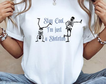 Spooky Summer, Summerween Shirt, Halloween Shirt, Summer T-Shirt, Gift for Summer, Gift for Halloween, Cute spooky Shirt, Skeleton Shirt