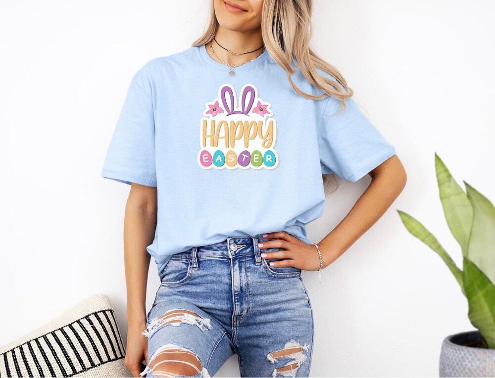 Happy Easter T-Shirt, Bunny Shirt, Cute Easter Shirt, Easter Bunny Shirt, Funny Easter Shirt, Easter Shirt, Happy Easter, Easter Gift Moderndaydecors