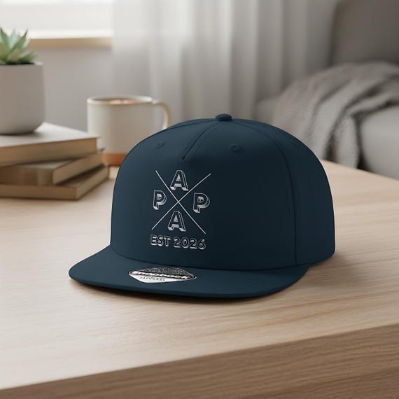 Papa Cap personalisiert EST | Snapback Cap Herren | Cooles Papa Cap | Geschenk für Papa Geburtstag & Weihnachtsgeschenk Papa Geschenkidee