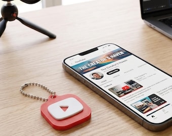 YouTube NFC Keychain – Tap to Share Channel, Rewritable Tag