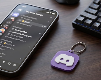 Discord NFC Keychain – 3D Printed Tap to Share Server or Profile – Custom Smart Tag