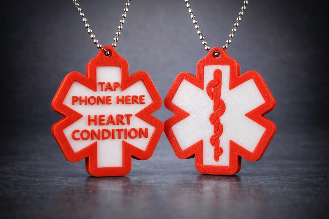 Heart Condition NFC Tag – Critical Info When Every Second Counts - Etsy