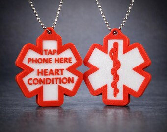 Heart Condition NFC Tag – Critical Info When Every Second Counts