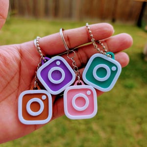 Custom 3D Printed NFC Keychain: Social Media Tag, Small Business Branding