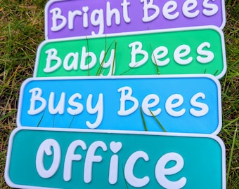 Custom 3D Printed Name Plate | Personalized Door Sign