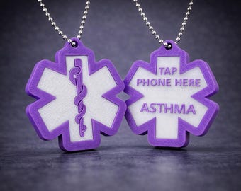Asthma Medical NFC Tag – Fast Access During Breathing Emergencies