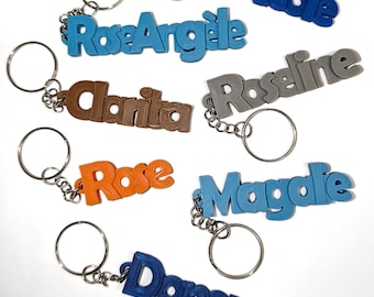 Personalized 3D Printed Name Keychain: Custom Bag Tag