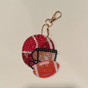 Football Helmet Keychain