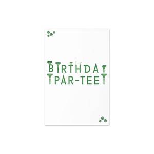 Tarjeta de cumpleaños de golf con par-tee, tarjeta de cumpleaños para amantes del golf, tarjeta de cumpleaños divertida, saludos de cumpleaños para golfistas, tarjeta con temática de golf