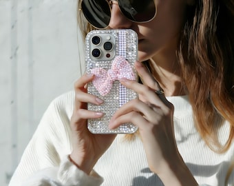 Y2K Bling Strassstein Handytasche, Bedazzled Handytasche