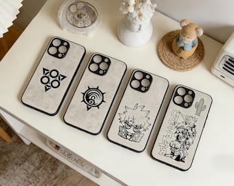 Laserdruck Gachiakuta Fabric Texture Phone Case, benutzerdefinierte Telefonhülle