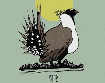Greater Sage Grouse (Giclee Print)