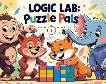 logisches Labor: Puzzle Pals – Interaktives Denk- & Legespiel für Kinder | Muster, Kombinationen, Reihenfolgen