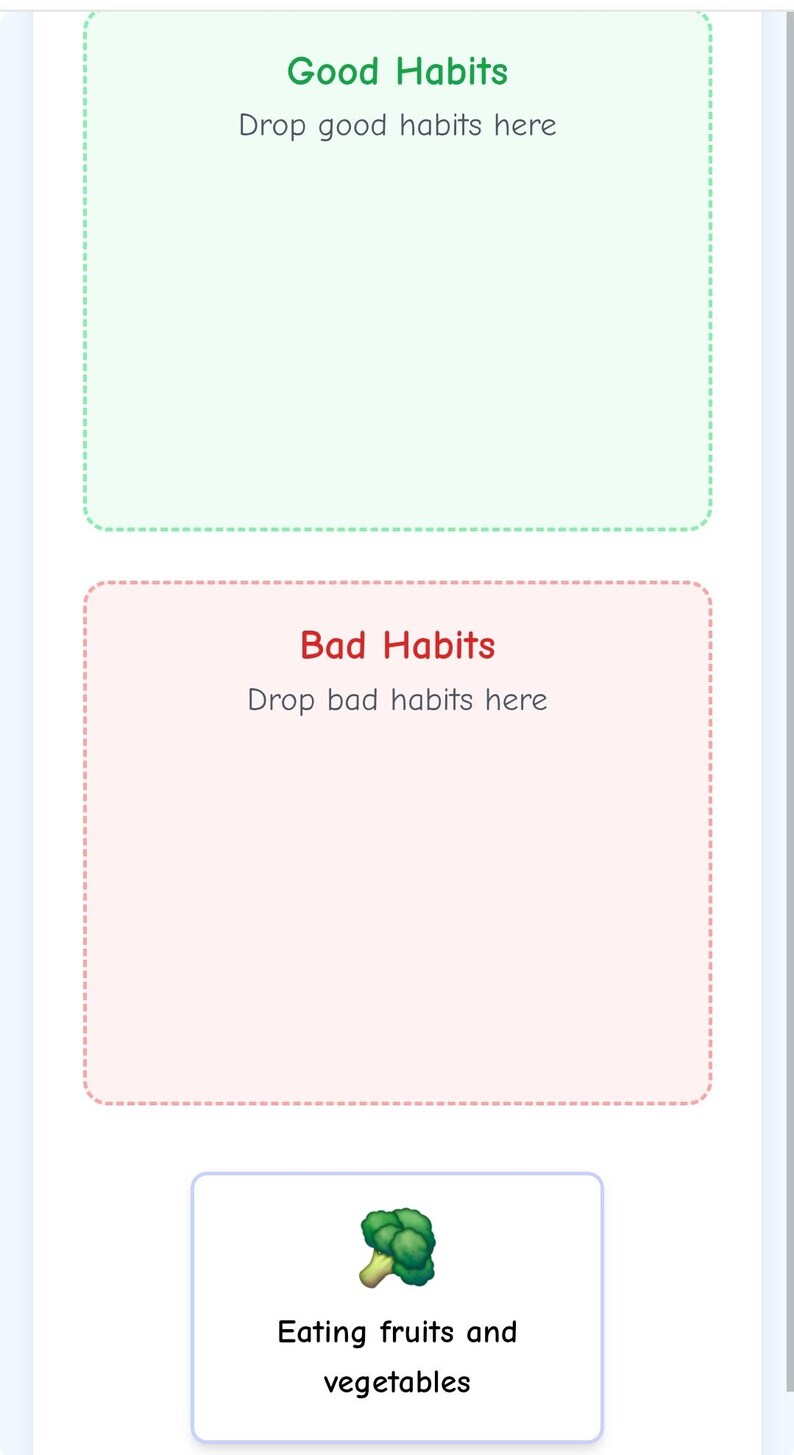 Good Habits Vs Bad Habits | Interactive Healthy Habits Game for Kids ...