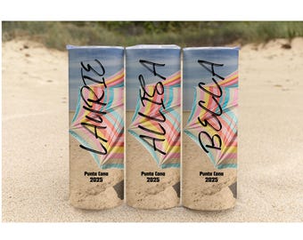 Personalized Beach Tumbler: Girls Trip, Cruise Vacation Cup