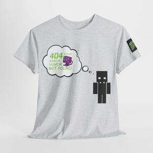 Lustiges IT-Witz-T-Shirt für Computergenies, Unisex-Geschenk für Programmierer, urkomisches Top mit Fehlermeldung