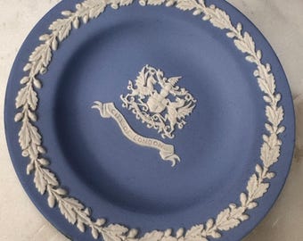 Wedgwood Blue Jasperware Plate with City of London Crest