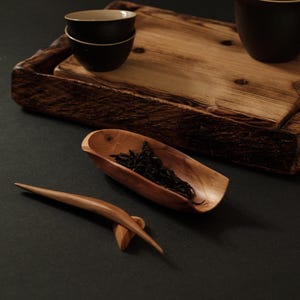 Tea scoop for Gongfu tea ceremony made of Plum tree