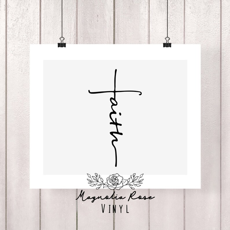 Faith Decal Religious Decals Faith Faith Car Decals Etsy