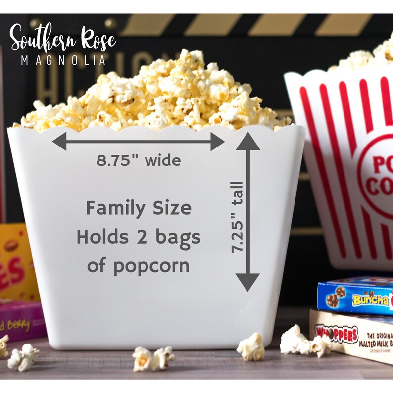 Personalized Popcorn Tub Corporate Gifts Newlywed Gifts Etsy