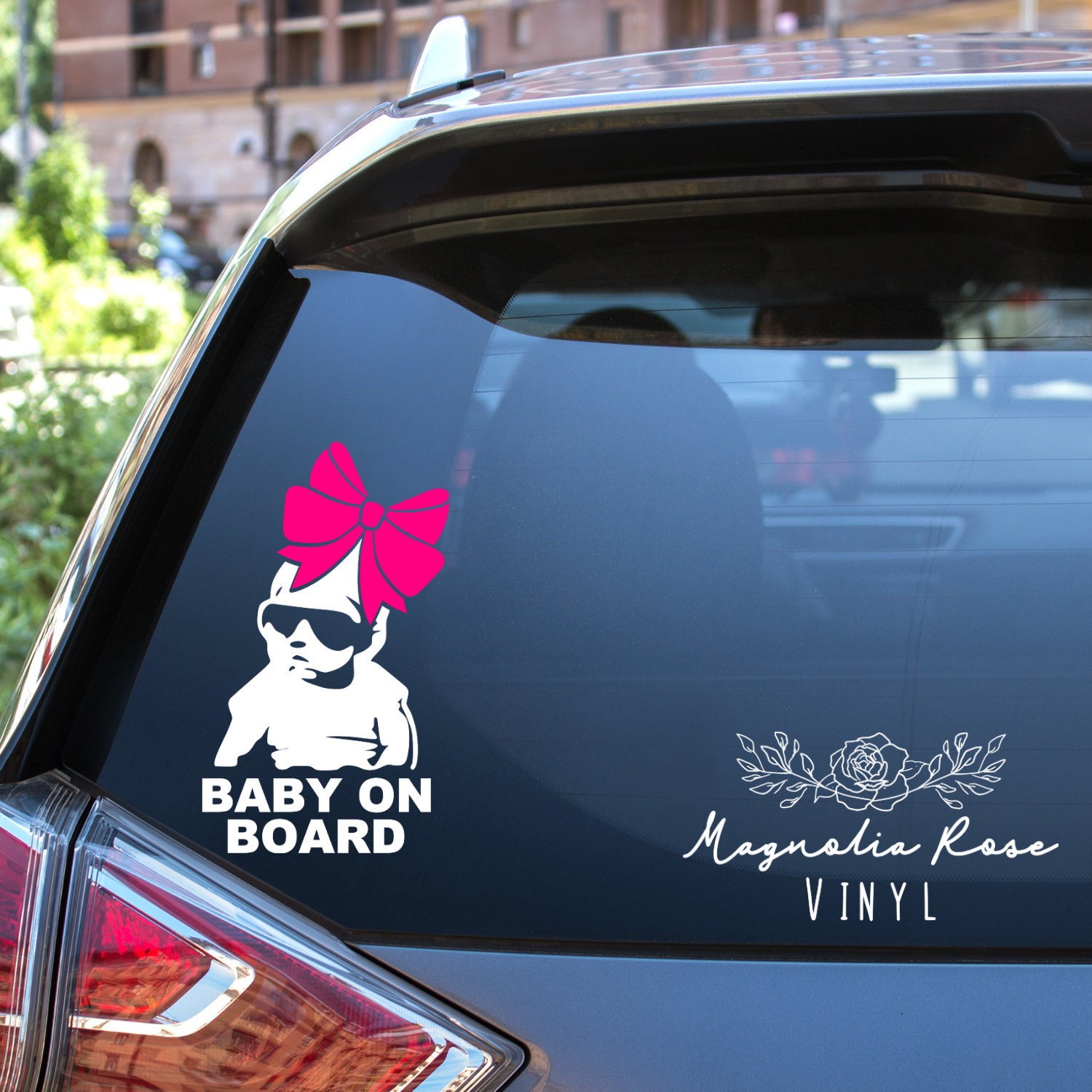 Baby on Board Car Decal - TenStickers