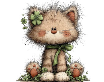 St Patrick’s Day Animal Illustration Set Holiday Art 29 PNG