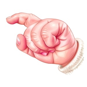 17 PNG Cute Baby Hand PNG Clipart,Transparent Background PNG,High Resolution Images,Watercolor Baby Hands Graphics,Commercial Use Clipart