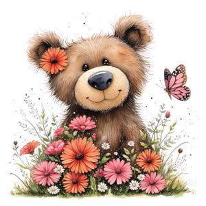 Conjunto de imágenes prediseñadas de animales de primavera: paquete de 25 ilustraciones caprichosas de temporada PNG