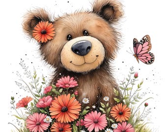 Spring Animals Clipart Set: Whimsical Seasonal Illustration Bundle 25 PNG