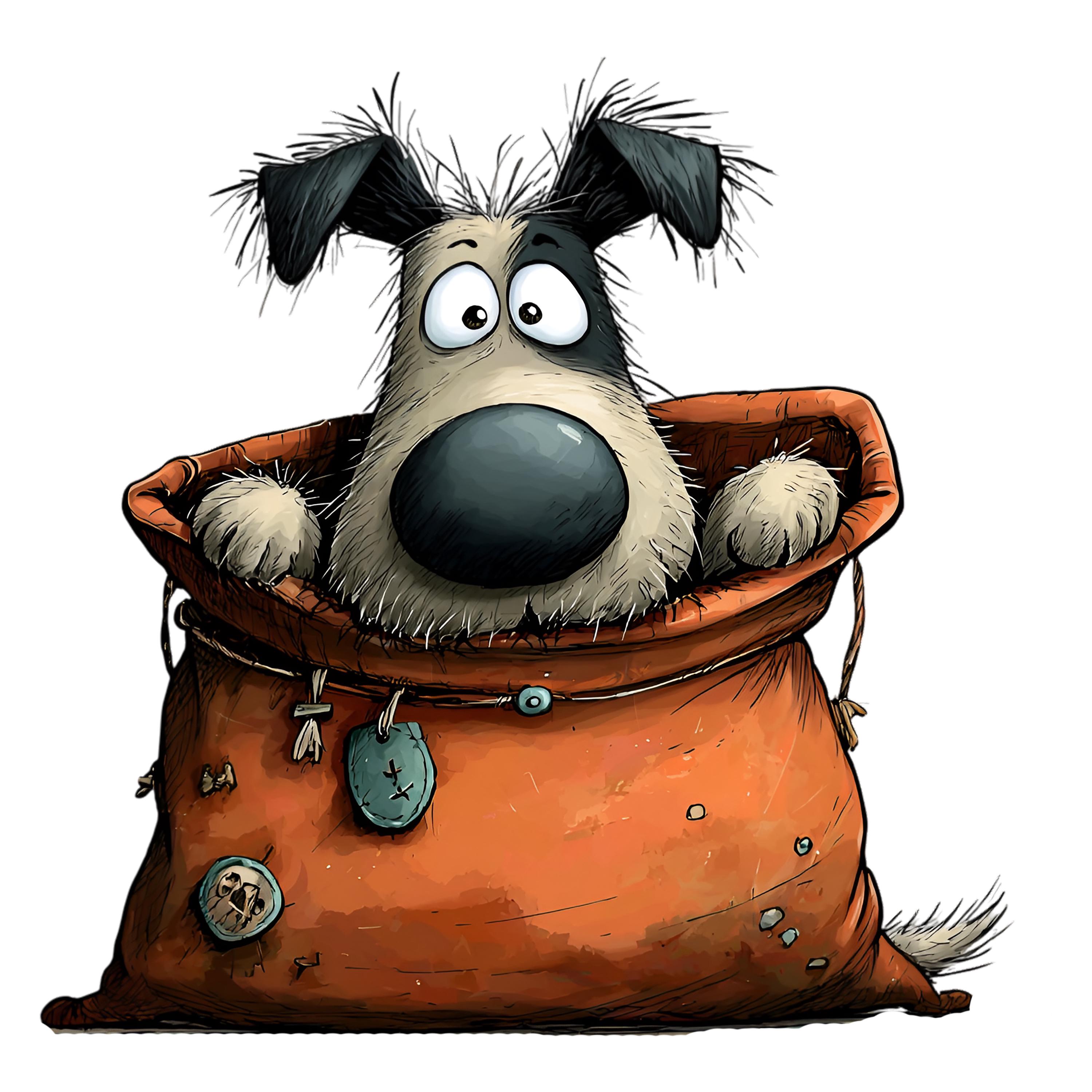 Whimsical Dogs Clipart Bundle – Cute Puppy PNG Set (digital Download ...