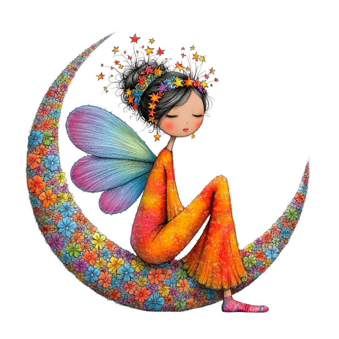 Whimsical Fairy Clipart – Magical Fantasy Character PNG Bundle (digital ...