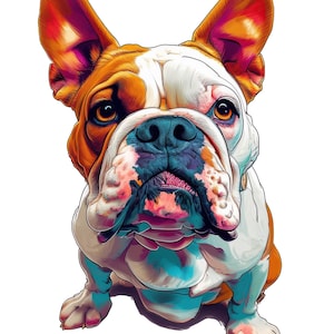 26 PNG Caricature Cartoon British Bulldog,Perfect for Scrapbooking,Transparent PNG Files,Digital Download, watercolor clipart,commercial use