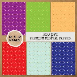 28 JPG Gold Polka Dots Digital Paper Pack,Junk journal kit,Digital papers,Junk Journal Papers,Journal Paper Pack, junk journal pages