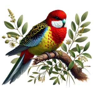 20 PNG Australian Birds Watercolor Bundle,Transparent Background PNG,High Resolution Images,Commercial Use Clipart,Digital Clipart,Bird Png